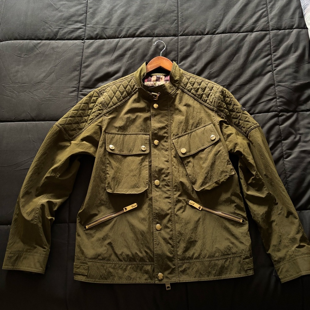 Men’s Burberry jacket.